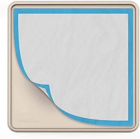 Pee Pad Tray For Dogs - Raised Lip Edge For No Spill Floor Protection, 27” X 27” Non-Slip Silicone Mat - Large Beige 6 Pee Pad Tray For Dogs - Raised Lip Edge For No Spill Floor Protection, 27” X 27” Non-Slip Silicone Mat - Large Beige - Image 4