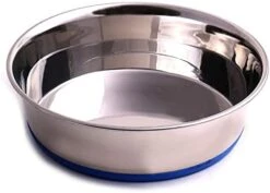 Max And Neo Heavyweight Non-Skid Rubber Bottom Stainless Steel Dog Bowl - We Donate A Bowl To A Dog Rescue For Every Bowl Sold (Medium - 50oz - 8" Diameter) -Zoo Shop 41hrsH4egqL. AC