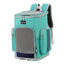 Cat Carrier Cat Carrier Bag Pet Backpack Cat Bag Pet Outdoor Carry Double Shoulder Bag Breathable Foldable Travel Bag Small Dog Cats Bags Pet Carrier (Color : White)