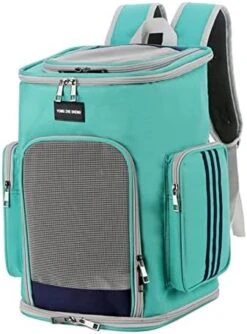 Cat Carrier Cat Carrier Bag Pet Backpack Cat Bag Pet Outdoor Carry Double Shoulder Bag Breathable Foldable Travel Bag Small Dog Cats Bags Pet Carrier (Color : White) -Zoo Shop 41i547OtzkL. AC