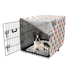 Ambesonne Sushi Dog Crate Cover, Repeating Food Pattern Raw Fish And Rice With Caviar Toppings Flat Style, Easy To Use Pet Kennel Cover For Small Dogs Puppies Kittens, 22 Inch, Orange Salmon Dark Blue 8 Ambesonne Sushi Dog Crate Cover, Repeating Food Pattern Raw Fish And Rice With Caviar Toppings Flat Style, Easy To Use Pet Kennel Cover For Small Dogs Puppies Kittens, 22 Inch, Orange Salmon Dark Blue -Zoo Shop 41iEYw7lF0L