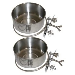 Bird Cage Mount Bowl Bunny Food Rabbit Food 6 Pcs Feeder Silver Stainless Steel Alloy Stainless Steel Dog Bowls Pet Feeder Metal Bird Feeder 18 Bird Cage Mount Bowl Bunny Food Rabbit Food 6 Pcs Feeder Silver Stainless Steel Alloy Stainless Steel Dog Bowls Pet Feeder Metal Bird Feeder -Zoo Shop 41iIiTsJDrL