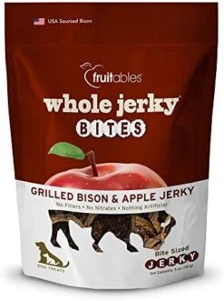 Fruitables Dog Treats – Whole Jerky Bites – Grilled Bison Dog Treats – Healthy Dog Treats – 5 Ounces -Zoo Shop 41iJO0rEqyL. AC