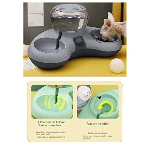 AYENCI Cat Water Fountain, Cat Food Bowl Water Bowl For Dogs And Cats Protection Cervical Vertebra Auto Water Drinker Water Dispenser Bowl (Color : Pink) 5 AYENCI Cat Water Fountain, Cat Food Bowl Water Bowl For Dogs And Cats Protection Cervical Vertebra Auto Water Drinker Water Dispenser Bowl (Color : Pink) - Image 3