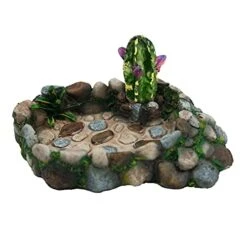 SH-RuiDu Reptile Water Dish Food Bowl Resin Feeder Bowl For Tortoise Lizard (03)