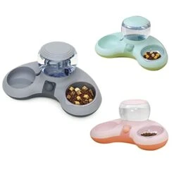 AYENCI Cat Water Fountain, Cat Food Bowl Water Bowl For Dogs And Cats Protection Cervical Vertebra Auto Water Drinker Water Dispenser Bowl (Color : Pink)