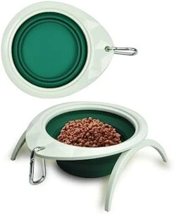 Collapsible Dog Bowl With Stand, Portable Foldable Food Dishes With Carabiner Clip, Pet Bowl With A Support, Travel Dog Cat Water Bowl (Pink) 19 Collapsible Dog Bowl With Stand, Portable Foldable Food Dishes With Carabiner Clip, Pet Bowl With A Support, Travel Dog Cat Water Bowl (Pink) -Zoo Shop 41iZpnWBagL. AC
