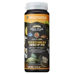 Ultra Fresh Algae Wafers Pleco Food, Spirulina & Algae, Sword Prawns, Balanced Diet, Color Enhancing, All Natural Ingredients, For Algae Eaters, Bottom Feeders, Vegetables Shrimp Pie, 5.11oz