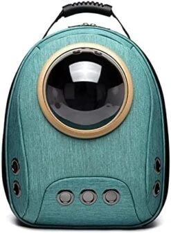 LEFEDA Cat Carrier Bag Space Pet Backpack Breathable Portable Cat Bag Outdoor Travel Backpack For Cat Dog Double Shoulder Pet Backpack Carrier (Color : Blue, Size : 32x42x20cm) -Zoo Shop 41inUY5J39L. AC