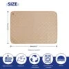 SONGBIRDTH 2Pcs Dog Training Pads Washable Waterproof Dog Pad, Reusable Travel Mats With Anti-Slip Bottom For Puppies Cats Rabbits Khaki M -Zoo Shop 41ixWW42aDS