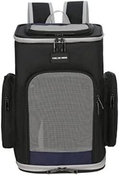 Cat Carrier Cat Carrier Bag Pet Backpack Cat Bag Pet Outdoor Carry Double Shoulder Bag Breathable Foldable Travel Bag Small Dog Cats Bags Pet Carrier (Color : White) -Zoo Shop 41j5SyjMAcL. AC