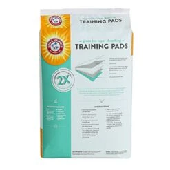 Arm & Hammer Green Tea Pet Training Pads | 25-Ct Dog Training Pads With Super Absorbing Green Tea Baking Soda For 2X The Odor Control | Leakproof & Recycled Training Pads For Dogs,White -Zoo Shop 41j5yHyi3PL