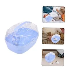 Hohopeti Hamster Cage Travel Tote Bag Backpack Suitcase Backpack Small Animal Critter Carrier Gerbil Carrier Backpacks For Travel Hamster Travel Cage Portable Hamster Cage Pp Winter -Zoo Shop 41j7Slyq8bL