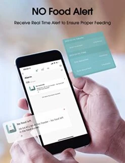 WOPET 6L Automatic Cat Feeder, Wi-Fi Enabled Smart Pet Feeder For Cats And Dogs, Auto Dog Food Dispenser With Portion Control, Distribution Alarms And Voice Recorder Up To 15 Meals Per Day -Zoo Shop 41jH9QQaOkL