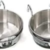 MLCINI Hanging Pet Bowl Dog Crate Bowl Dog Kennel Bowl 3 Size 2 Pack Non Spill Stainless Steel Food Water Bowls Bunny Feeder With Hook For Dogs Cats In Crate Cage Kennel (S/18 Ounce)