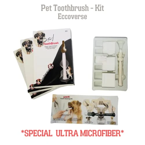 GENERIC ECCOVERSE PET Cleaning KIT For Dog's Teeth Cleaning Pets Dental Care Harmless Cleaning Kit Pets Oral Health Eco-Friendly, White (PTB24) 5 GENERIC ECCOVERSE PET Cleaning KIT For Dog's Teeth Cleaning Pets Dental Care Harmless Cleaning Kit Pets Oral Health Eco-Friendly, White (PTB24) - Image 3