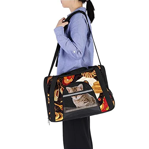 Pet Carrier Russian Doll Cuisine Food Pattern Soft-Sided Pet Travel Carriers For Cats,Dogs Puppy Comfort Portable Foldable Pet Bag Airline Approved 8 Pet Carrier Russian Doll Cuisine Food Pattern Soft-Sided Pet Travel Carriers For Cats,Dogs Puppy Comfort Portable Foldable Pet Bag Airline Approved - Image 6