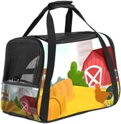 Pet Carrier Fast Food Pattern Soft-Sided Pet Travel Carriers For Corgi,Cats,Dogs Puppy Comfort Portable Foldable Pet Bag Airline Approved -Zoo Shop 41kEhSRtHKL. AC