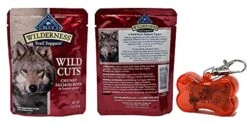 Blue Wilderness Trail Toppers Wild Cuts Dog Gravy Snacks Variety Pack With WoWing Pets Pendant -Zoo Shop 41kHrAX0bFS