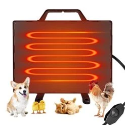 Coop Heater With Thermostat Pet Warmer Heater Pet Heater For Dog Cat Chicken Coop Heater 140 Watt Compact Heating Panel Heater