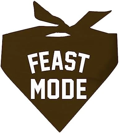 Feast Mode Thanksgiving Dog Bandana (Gold, OS 343) 4 Feast Mode Thanksgiving Dog Bandana (Gold, OS 343) - Image 2