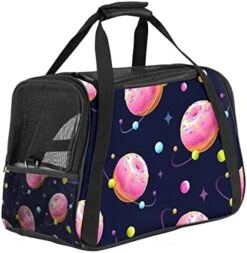 Pet Carrier Cartoon Donuts Food Plants Pattern Soft-Sided Pet Travel Carriers For Cats,Dogs Puppy Comfort Portable Foldable Pet Bag Airline Approved 24 Pet Carrier Cartoon Donuts Food Plants Pattern Soft-Sided Pet Travel Carriers For Cats,Dogs Puppy Comfort Portable Foldable Pet Bag Airline Approved -Zoo Shop 41kVaWb0DmL. AC