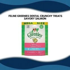 Feline Greenies Dental Crunchy Treats For Cats Mega Size Variety Bundle Pack With Funny Cat Tales, Cat Toys, And Mini Catnip (Catnip, Tempting Tuna, Savory Salmon) -Zoo Shop 41kaaNi9FDL