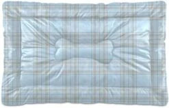 Ultra Soft Dog Cat Crate Bed Blanket-Blue And Green Plaid Fluffy Pet Bed All Season-Short Pile-Anti-Slip Pet Beds 24"x18" -Zoo Shop 41l6W1xA3kL. AC