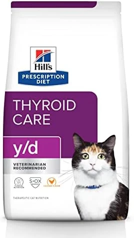 Hill's Prescription Diet Y/d Thyroid Care Dry Cat Food, Veterinary Diet, 4 Lb. Bag 9 Hill's Prescription Diet Y/d Thyroid Care Dry Cat Food, Veterinary Diet, 4 Lb. Bag - Image 7