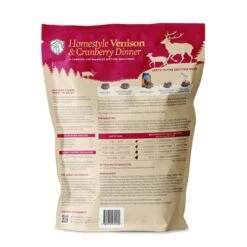 Addiction Homestyle Venison & Cranberry Dinner Raw Alternative Dog Food - Gently Air-Dried Complete Meal Or Dog Food Topper For Digestive And Skin And Coat Health, 2 Lb