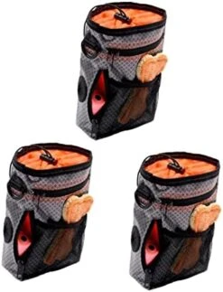 Travel Tote Bag Wrist Trainer Snack Container Travel Tote Bags Dispenser Tool Wipe The Bowl Dog Snack Storage Bag Pet Snack Bag Pet Food Carrier Dog Food Grey Pet Cat -Zoo Shop 41lUMDQboOL. AC