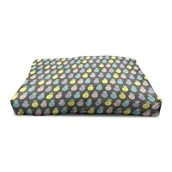 Ambesonne Scandinavian Wooden Pet House, Colorful Tropical Pineapples On Dark Toned Background Ornate Ripe Exotic Food, Indoor & Outdoor Portable Dog Kennel With Pillow And Cover, Small, Multicolor -Zoo Shop 41lW45pjWBL