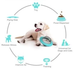 BIAVSI Dog Treat Puzzle Toys - Improve Intelligence Pet Toys Interactive, Slow Food Increase Vitality Dog Food Toy, Dog Toy Feeder, Suitable For All Small Breeds Of Dogs And Cats -Zoo Shop 41lidYfH2bL