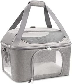 LEFEDA Portable Dog Carrier Hand Bag Breathable Mesh Pet Puppy Travel Backpack Outdoor Shoulder Bag For Small Dogs Cats Chihuahua Pet Backpack Carrier (Color : Black) 13 LEFEDA Portable Dog Carrier Hand Bag Breathable Mesh Pet Puppy Travel Backpack Outdoor Shoulder Bag For Small Dogs Cats Chihuahua Pet Backpack Carrier (Color : Black) -Zoo Shop 41lvLHpYK6L. AC