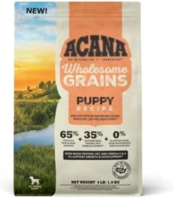 ACANA Wholesome Grains Dry Dog Food, Puppy Recipe, Real Chicken, Eggs And Turkey Dog Food Recipe, 11.5lb -Zoo Shop 41mi2bQlNWL. AC