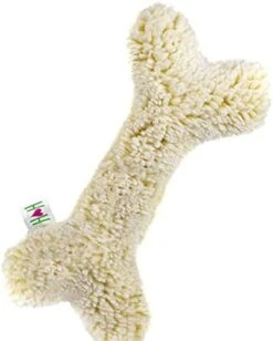 HuggleHounds Fleece Dog Toys For Aggressive Chewers & Large Dogs - Squeaky Plush Dog Toy - Soft Yet Durable Stuffed Pet Toy - Puppy Toys For All Breeds | Hugglefleece Best Chew Toy, Large Bone 3-Pack -Zoo Shop 41moDhonHS. AC