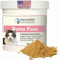 Vitality Science Super Food For Cats | High Potency Multi-Vitamin And Mineral Supplement | Increases Energy And Vitality | 100% Natural (98g) 14 Vitality Science Super Food For Cats | High Potency Multi-Vitamin And Mineral Supplement | Increases Energy And Vitality | 100% Natural (98g) -Zoo Shop 41moKbopznL. AC 1