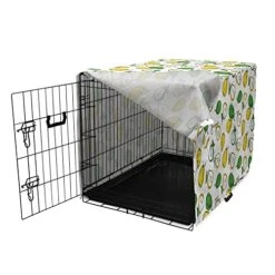 Ambesonne Fruit Dog Crate Cover, Fresh Pear Slices Leaves Juicy Organic Food Eat Summer Garden Pattern, Easy To Use Pet Kennel Cover For Small Dogs Puppies Kittens, 22 Inch, Green Earth Yellow White 19 Ambesonne Fruit Dog Crate Cover, Fresh Pear Slices Leaves Juicy Organic Food Eat Summer Garden Pattern, Easy To Use Pet Kennel Cover For Small Dogs Puppies Kittens, 22 Inch, Green Earth Yellow White -Zoo Shop 41n5FqVCOIL