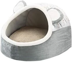 Wakeu Plush Pet Bed Cave For Cat/Small Dog,Comfortable Plush Kennel Triangle Kittens Cave Tent House -Zoo Shop 41nC7TxqLSL. AC