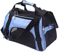 LEFEDA Pet Carrier Cat Portable Breathable Foldable Bag Cat Dog Carrying For Small Dog Outgoing Travel Pets Handbag With Shoulder Strap Pet Backpack Carrier (Color : Purple, Size : 44x26x21 (pet 2.5 -Zoo Shop 41nFDZq05L. AC