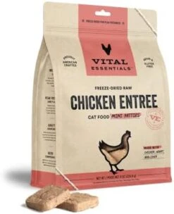 Vital Essentials Freeze Dried Cat Food, Chicken Dinner Patties 8 Oz -Zoo Shop 41nbHnwnqvL. AC