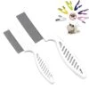 Zentric Magic Pet Comb, Zentric Multifunctional Pet Hair Comb Flea And Tear Stain Removal,dog Comb, Flea Comb For Dogs And Cats, Pet Comb (1 Pair, White) 2 Zentric Magic Pet Comb, Zentric Multifunctional Pet Hair Comb Flea And Tear Stain Removal,dog Comb, Flea Comb For Dogs And Cats, Pet Comb (1 Pair, White) -Zoo Shop 41nen3a4O1L