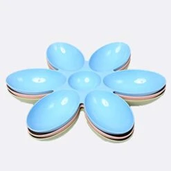 Balacoo Cat Food Bowl Cat Water Bowl Cat Bowl Six Side Feeder Bowl Water Food Feeder Dish For Cat Dog Blue Cat Food Dish Cat Feeder Bowl Pet Food Bowl -Zoo Shop 41noXKFki7L