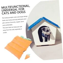 Balacoo Mat Warm Decorative Puppy Crate Soft Household Mattress Cave Pets Sleeping Pad Dogs Pumpkin Nest Mats House Thermal For Warming Creative Cushion Cat Bed Warmth Pet Small Home And -Zoo Shop 41nxT8zrQxL