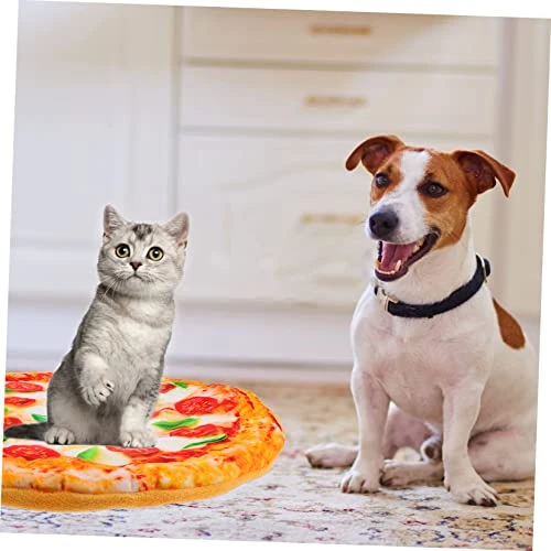 3 Pcs Mattress Mat Winter Machine Bed Bacon Comfortable Soft Round Orange Cozy For Warm Kennel Sleeping Cat Printing Pizza Portable Nest Pattern Puppy Plush Design Cute Pad 4 3 Pcs Mattress Mat Winter Machine Bed Bacon Comfortable Soft Round Orange Cozy For Warm Kennel Sleeping Cat Printing Pizza Portable Nest Pattern Puppy Plush Design Cute Pad - Image 2