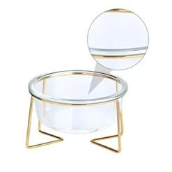 ULTECHNOVO Ceramic Cat Bowl Tilted Cat Feeding Bowls High Base - Tilted Raised Cat Bowl Glass Pet Ceramic Cat Bowls -Zoo Shop 41o8V3icytL