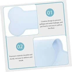 4pcs Indoor Slip Bowl Shaped Floors Non-Slip Anti- Pet Silicone Nonslip Table Anti-Slip Waterp Washable Dog Anti-Leak Home Tray Small Raised Overflow And Bone With Decorative Cats -Zoo Shop 41oBlpl9upL