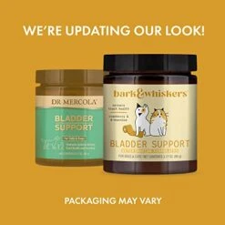 Dr. Mercola, Bark & Whiskers, Bladder Support, For Cats And Dogs, 3.17 Oz (90g) Promotes Optimal Urinary Tract Health And Function, Non GMO, Soy Free, Gluten Free -Zoo Shop 41oEmczsL6L