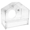 FVOWOH Bird Hanging Feed Viewing Window Seed Clear Suction Table Glass Hotel Pet Toys Electronic Dog Feeders For Large Dogs(l3-Clear) -Zoo Shop 41oKTOBJ88L