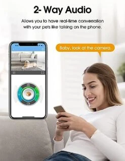 WOPET Dog Camera: [New 2023] Rotating 300°View Wide-Angle Pet Camera With Treat Tossing,1080P HD With Night Vision,5G WiFi Pet Camera With 2-Way Audio For Treat Tossing And Monitoring Your Pet -Zoo Shop 41oZhz9lbLL